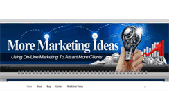 Desktop Screenshot of moremarketingideas.com
